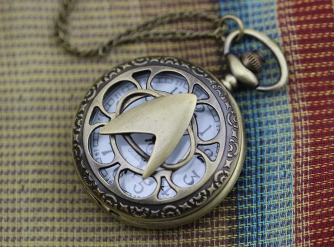 Star Trek Antique Brass Pocket Watch