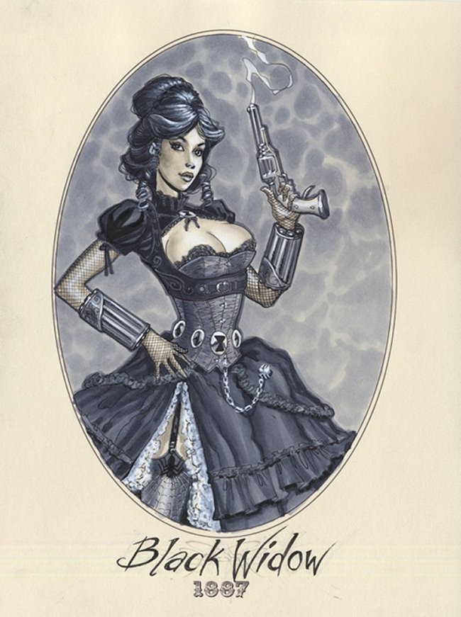 1887 Ladies Old Time Marvel Superheroines