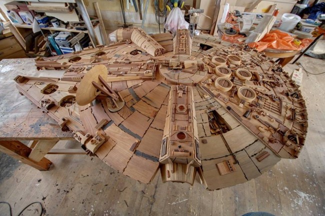 Amazing Wooden Millennium Falcon