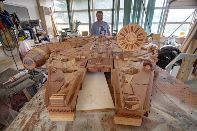 Amazing Wooden Millennium Falcon
