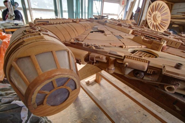 Amazing Wooden Millennium Falcon