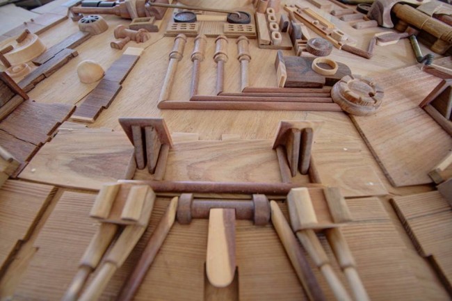 Amazing Wooden Millennium Falcon
