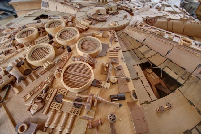 Amazing Wooden Millennium Falcon