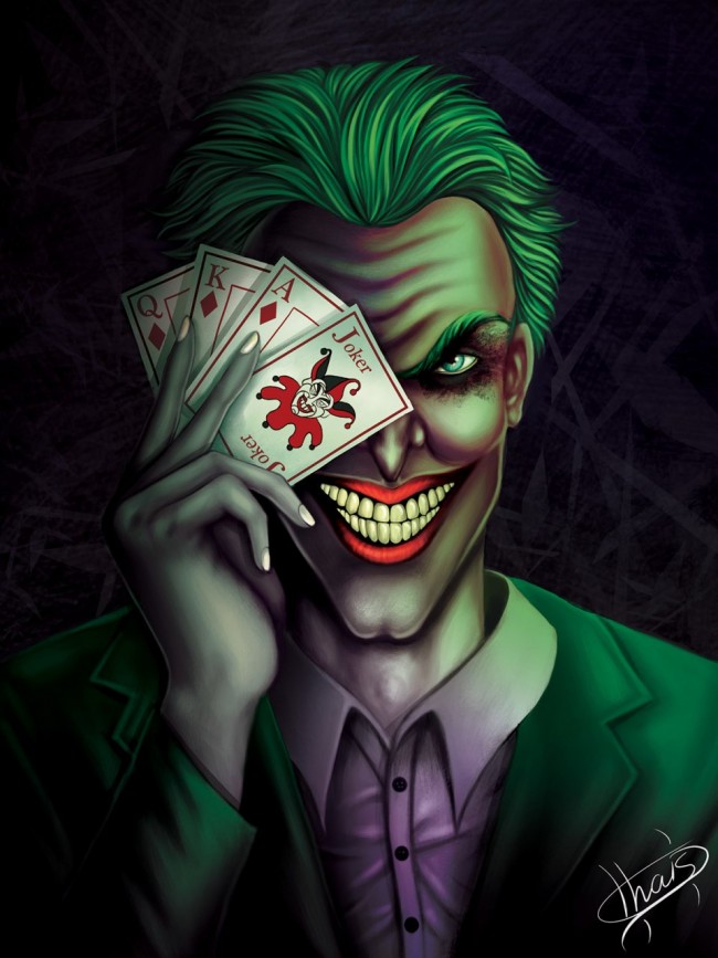 Colorful Joker And Harley Quinn Art