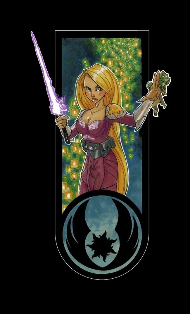 Disney Princesses As Jedi Masters T-Shirts