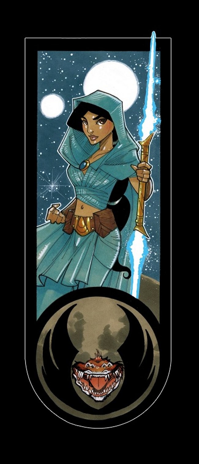 Disney Princesses As Jedi Masters T-Shirts