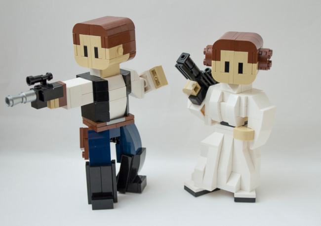 Excellent LEGO Han And Leia