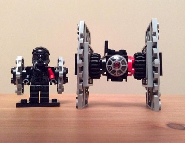 Star Wars Lego Minifigs Wearing Spaceship Costumes