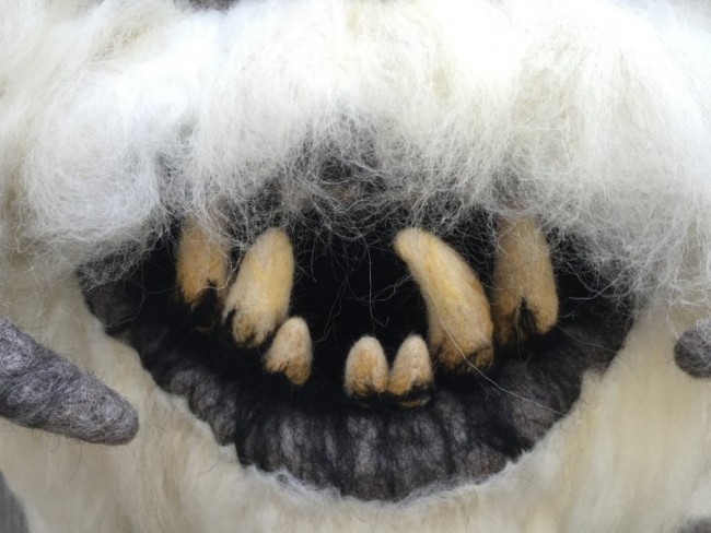 Star Wars Needle Felted Wampa Head