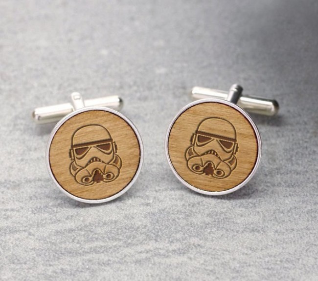 Beautiful And Geeky Real Wood Cufflinks