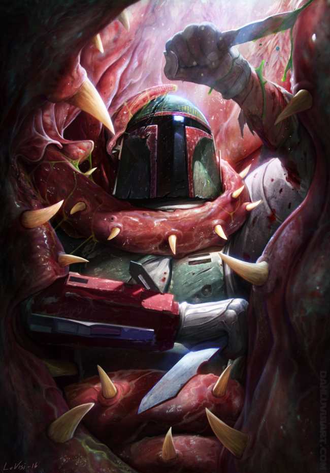 Boba Fett Vs. Sarlacc