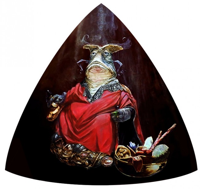 Farscape Canvas Painting Of Rygel