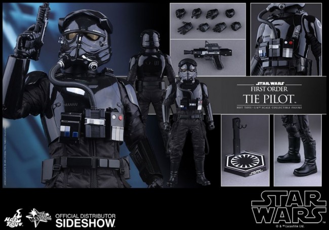 First Order TIE Fighter Pilot Sixth Scale Figure by Hot Toys