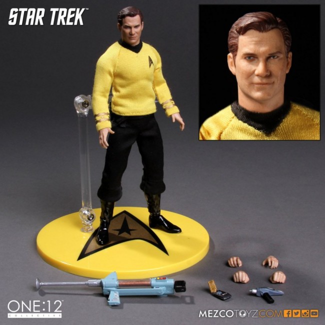Star Trek Captain Kirk 1 12 Collective Action Figure From Mezco