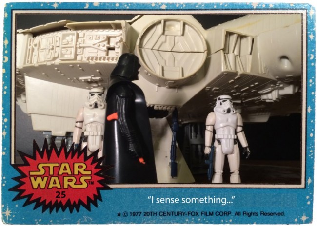 Star Wars Trading Cards With Vintage Kenner Toys