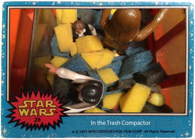 Star Wars Trading Cards With Vintage Kenner Toys
