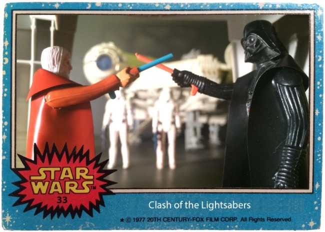 Star Wars Trading Cards With Vintage Kenner Toys 5