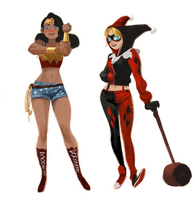 Superheroes And Villains In Street Clothes