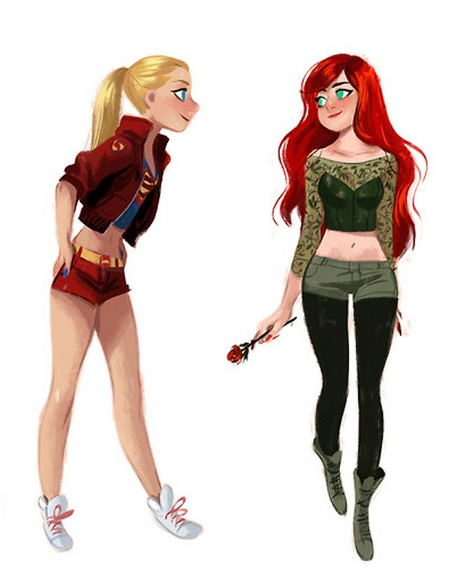Superheroes And Villains In Street Clothes