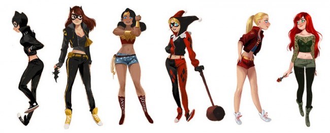 Superheroes And Villains In Street Clothes