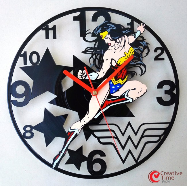 Awesome Superhero Vinyl Wall Clocks