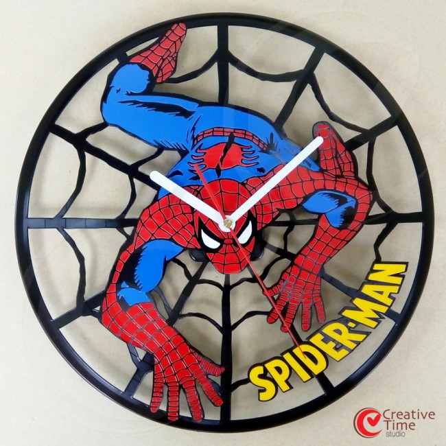 Awesome Superhero Vinyl Wall Clocks