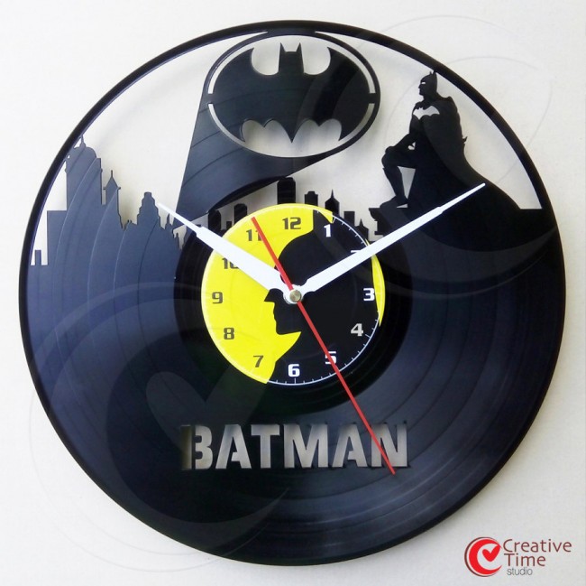 Awesome Superhero Vinyl Wall Clocks