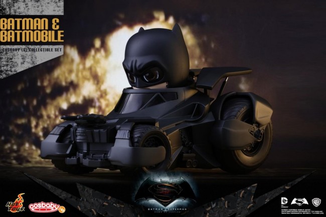 Batman and Batmobile Cosbaby Collectible Set
