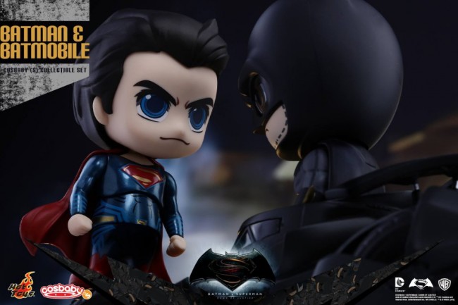 Batman and Batmobile Cosbaby Collectible Set