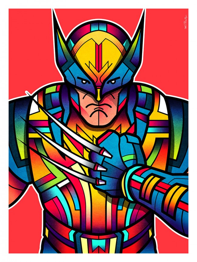 Colorful Superhero Art By Van Orton Design