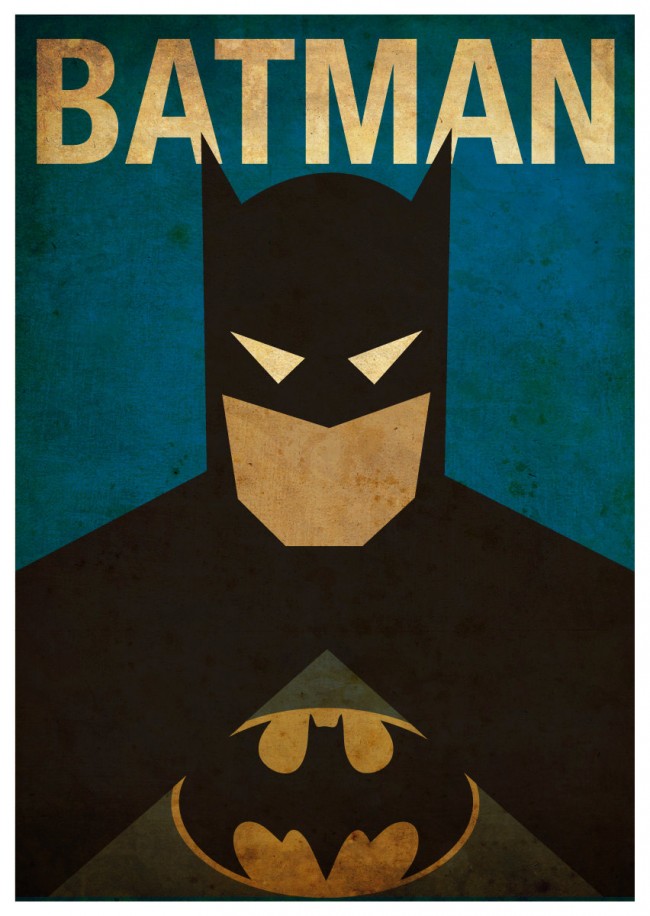 Cool Set Of Superhero Minimalist Posters