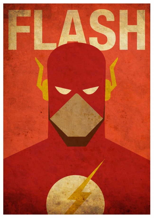 Cool Set Of Superhero Minimalist Posters