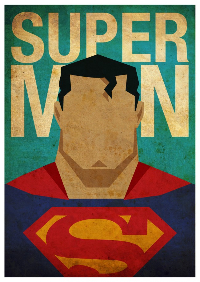Cool Set Of Superhero Minimalist Posters