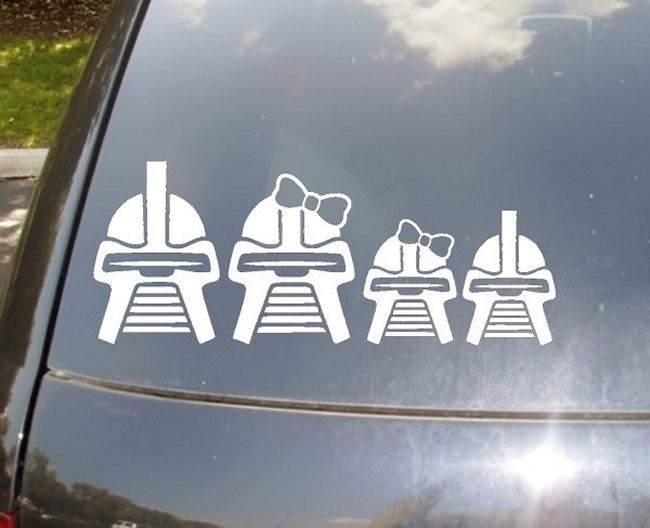 Cylon Family Car Sticker Set