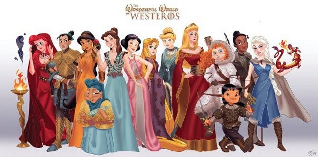 Disney Princesses As Game Of Thrones Characters