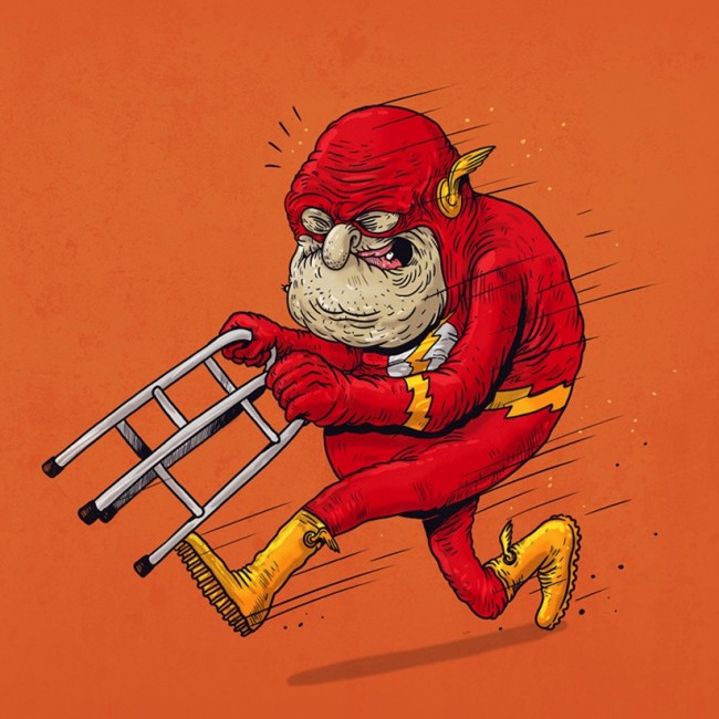 Famous Oldies Old Superheroes By Alex Solis
