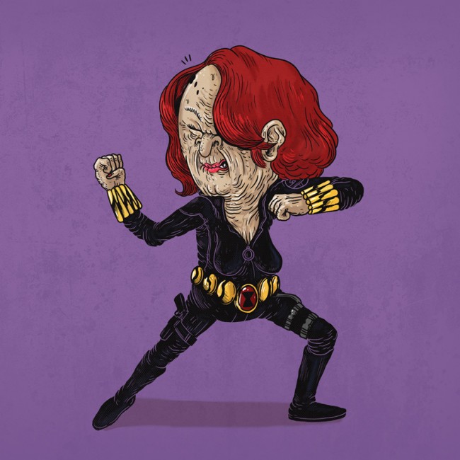 Famous Oldies Old Superheroes By Alex Solis