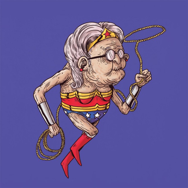 Famous Oldies Old Superheroes By Alex Solis