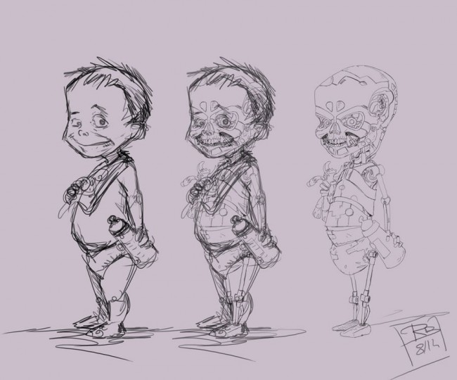 Fun Fan Art Baby Terminator