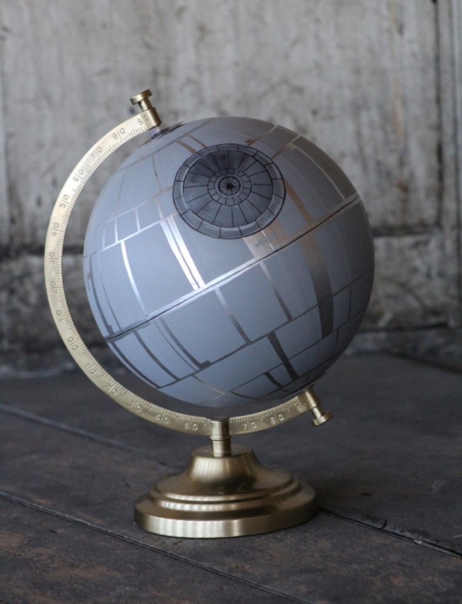 Hand Painted Death Star Globe