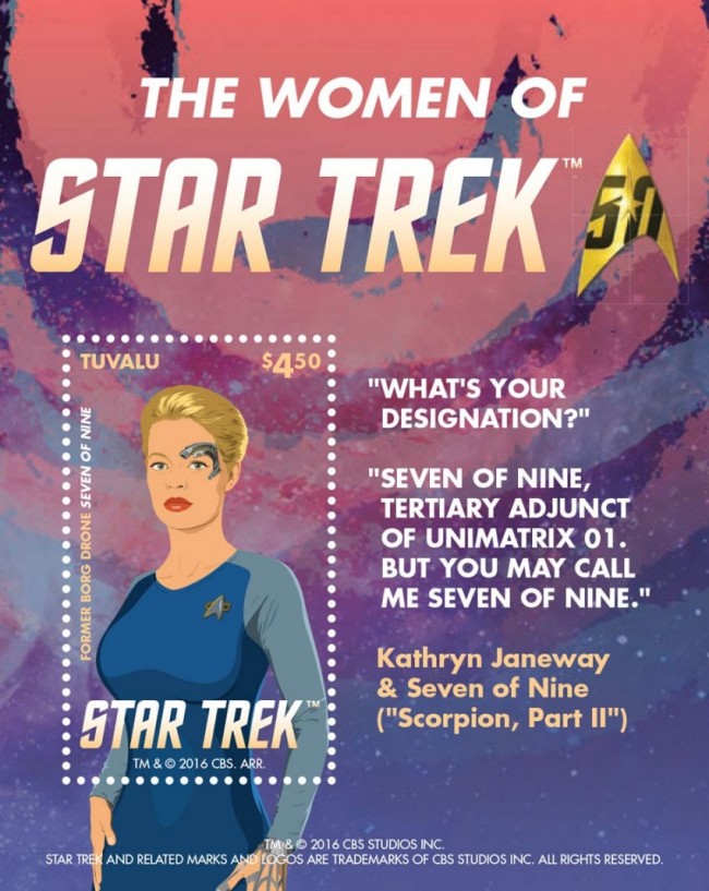 The Women of Star Trek Postage Stamps