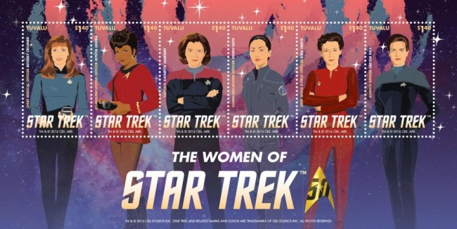 The Women of Star Trek Postage Stamps