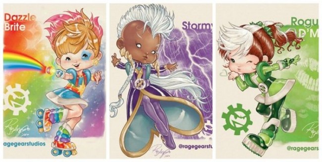 X-Men Superheroes As Rainbow Brite Characters
