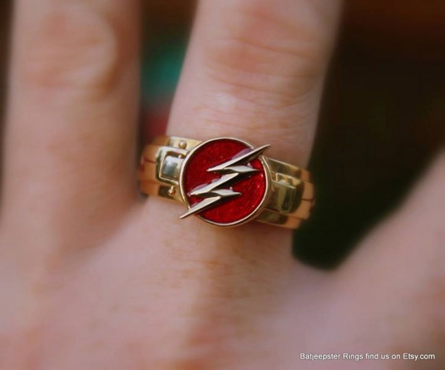 Custom Pop-Top The Flash Ring