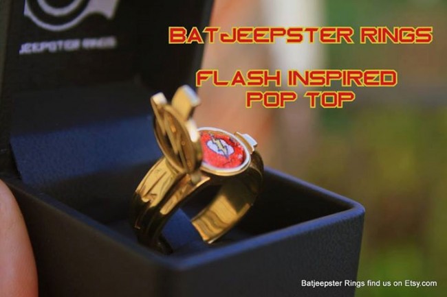 Custom Pop-Top The Flash Ring