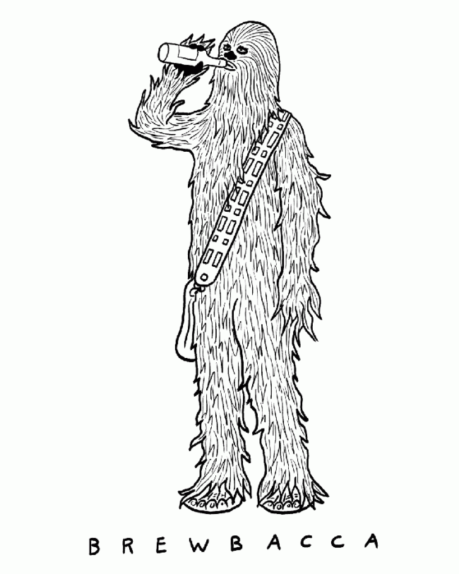 Drewbacca - Chewbacca Illustrations and Visual Puns