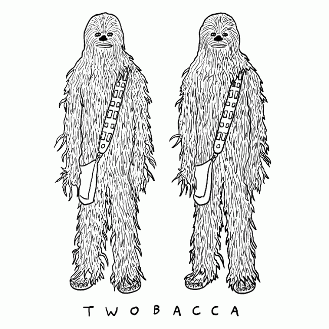 Drewbacca - Chewbacca Illustrations and Visual Puns