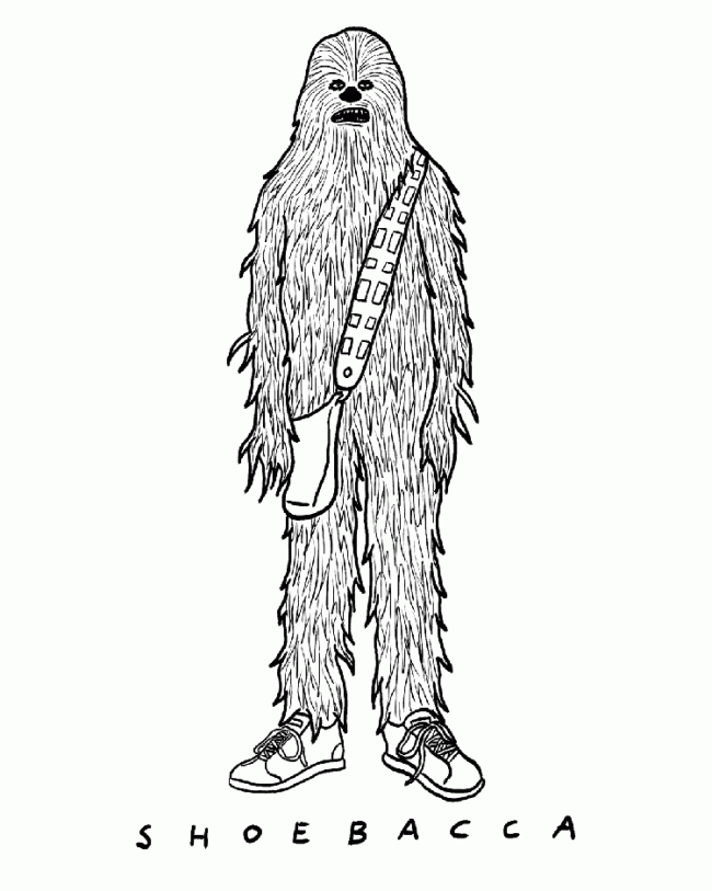 Drewbacca - Chewbacca Illustrations and Visual Puns