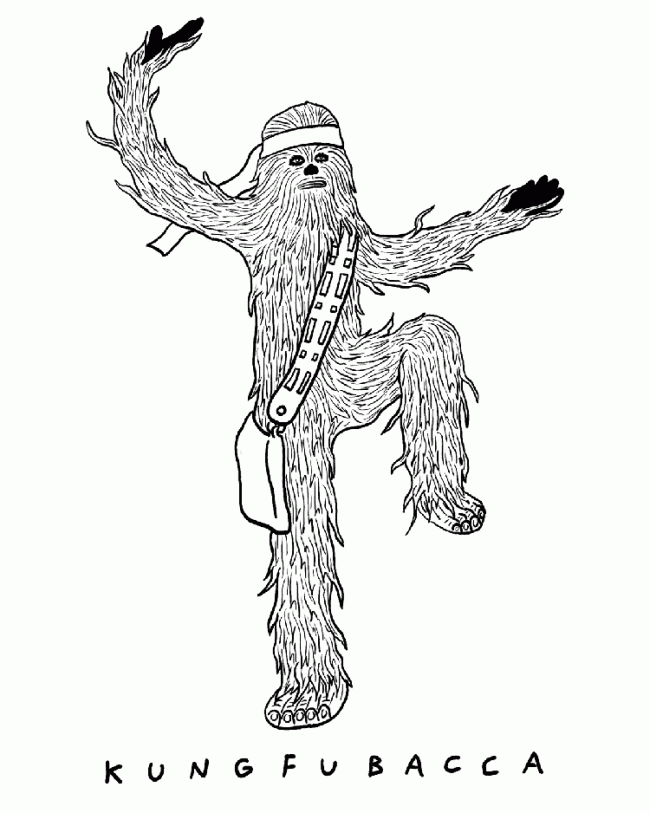 Drewbacca - Chewbacca Illustrations and Visual Puns