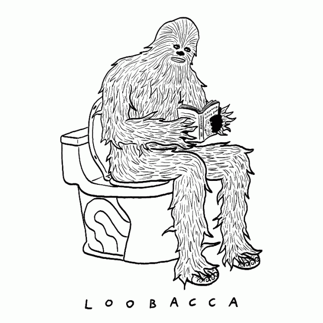 Drewbacca - Chewbacca Illustrations and Visual Puns